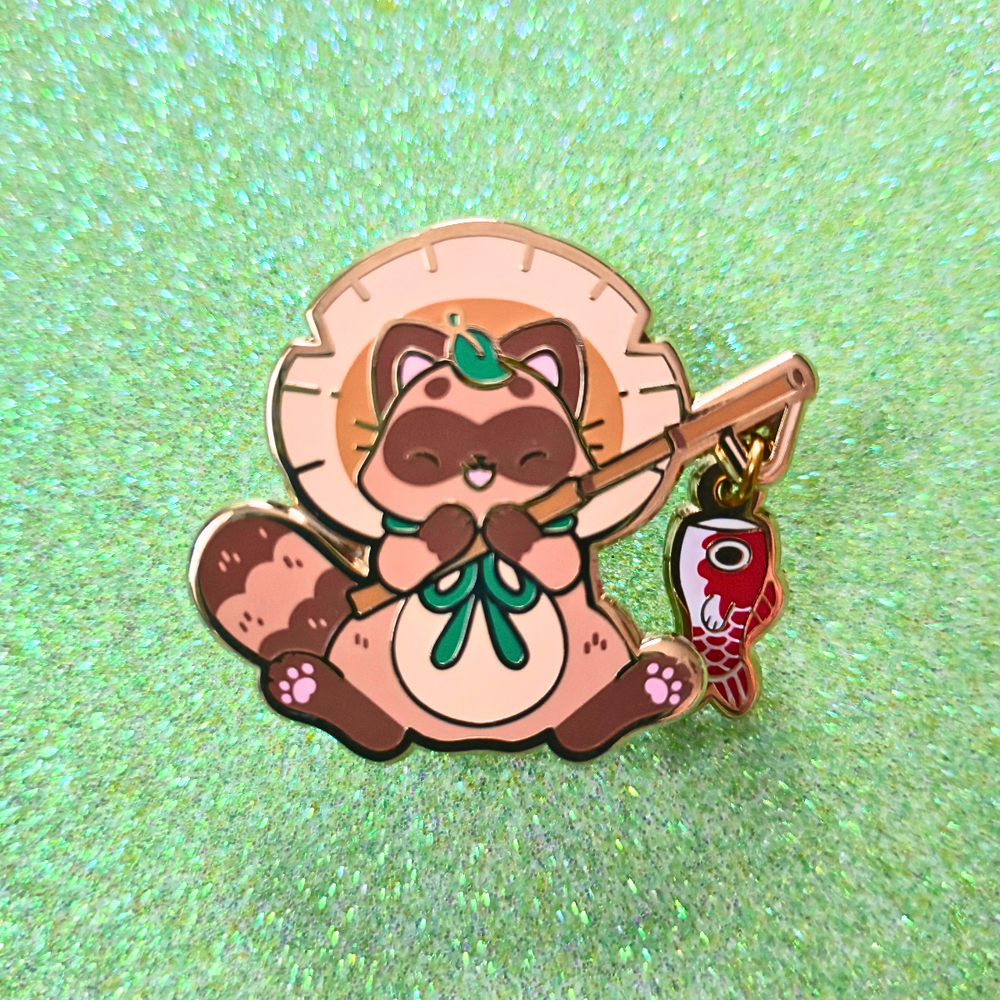 Tanuki Dangling Pin – appleminte