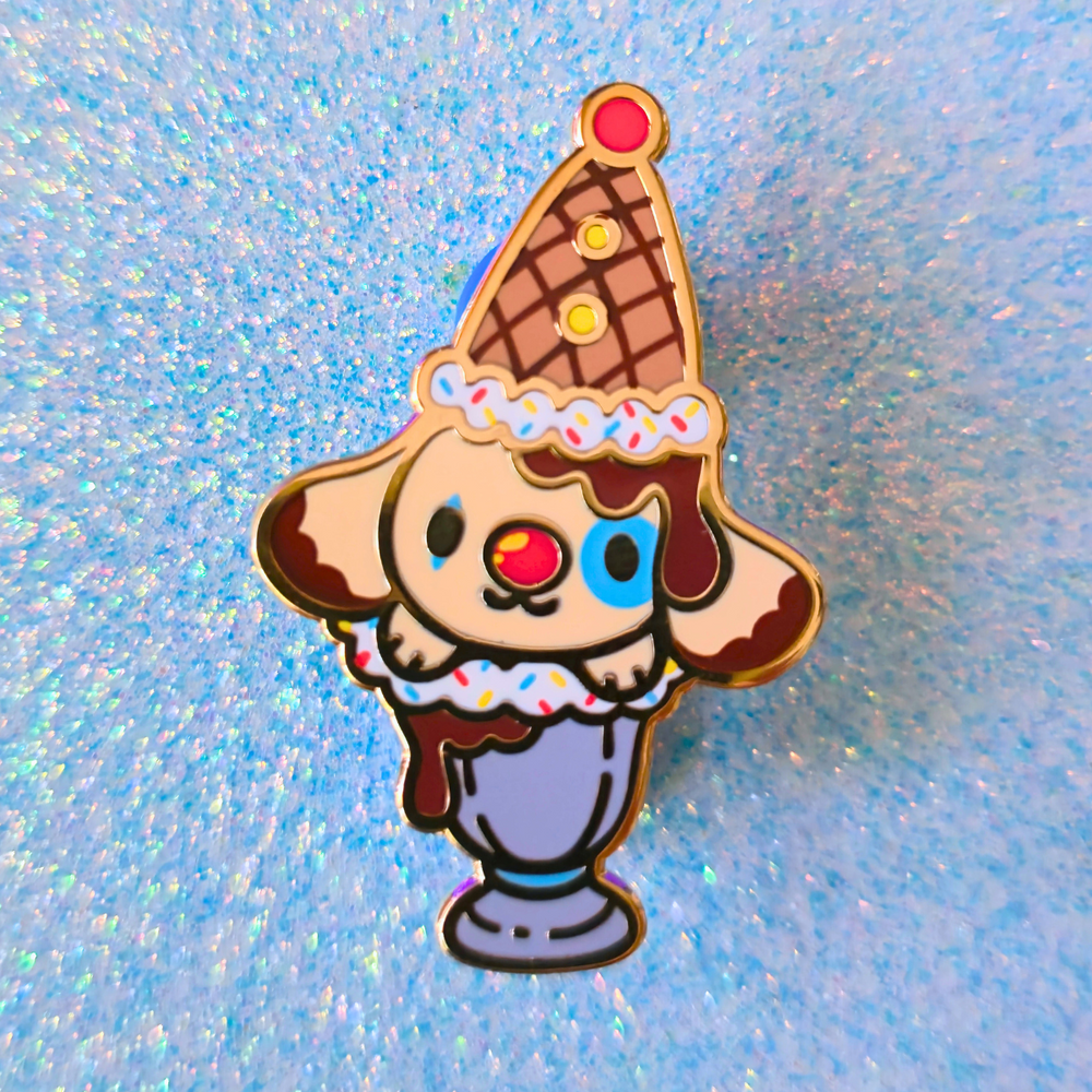 CLOWN PUP SUNDAE PIN
