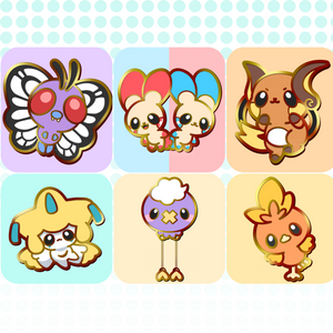 
                
                    Load image into Gallery viewer, (PRE-ORDER) POKE PALS PIN SET
                
            