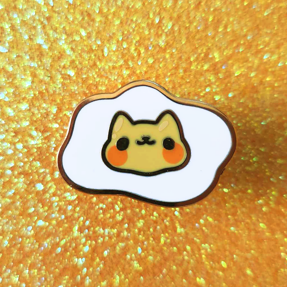 EGG CAT PIN