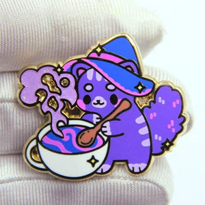  MAGICAL KITTEA WITCH CAT PIN - Appleminte