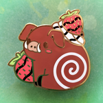 Chocolate Strawboary Swiss Roll Pin