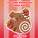 Chocolate Strawboary Swiss Roll Pin