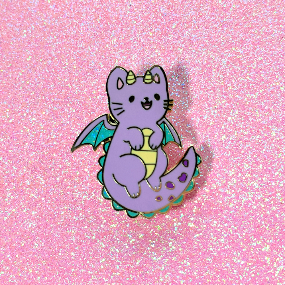 Dragon Kitty Enamel Pin