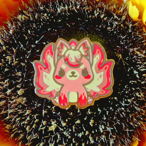 FLAMING FOX PIN