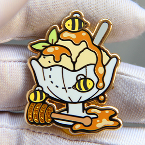 HONEY BEE SUNDAE PIN