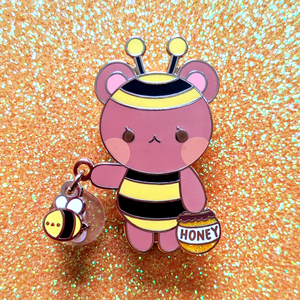Honey Bear Dangling Pin