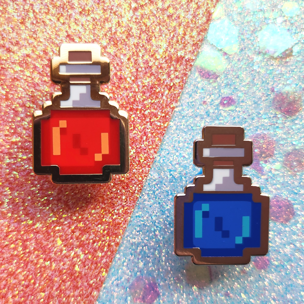 RPG HP & MP POTION PINS