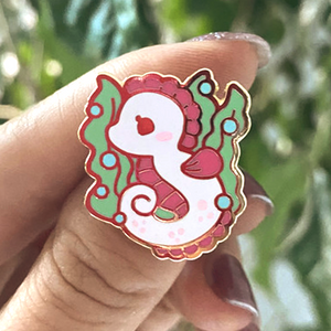 SEAWEED SEAHORSE PIN - appleminte