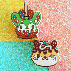 
                
                    Load image into Gallery viewer, WILLOW &amp;amp; NUTMEG SNACKS PIN SET
                
            