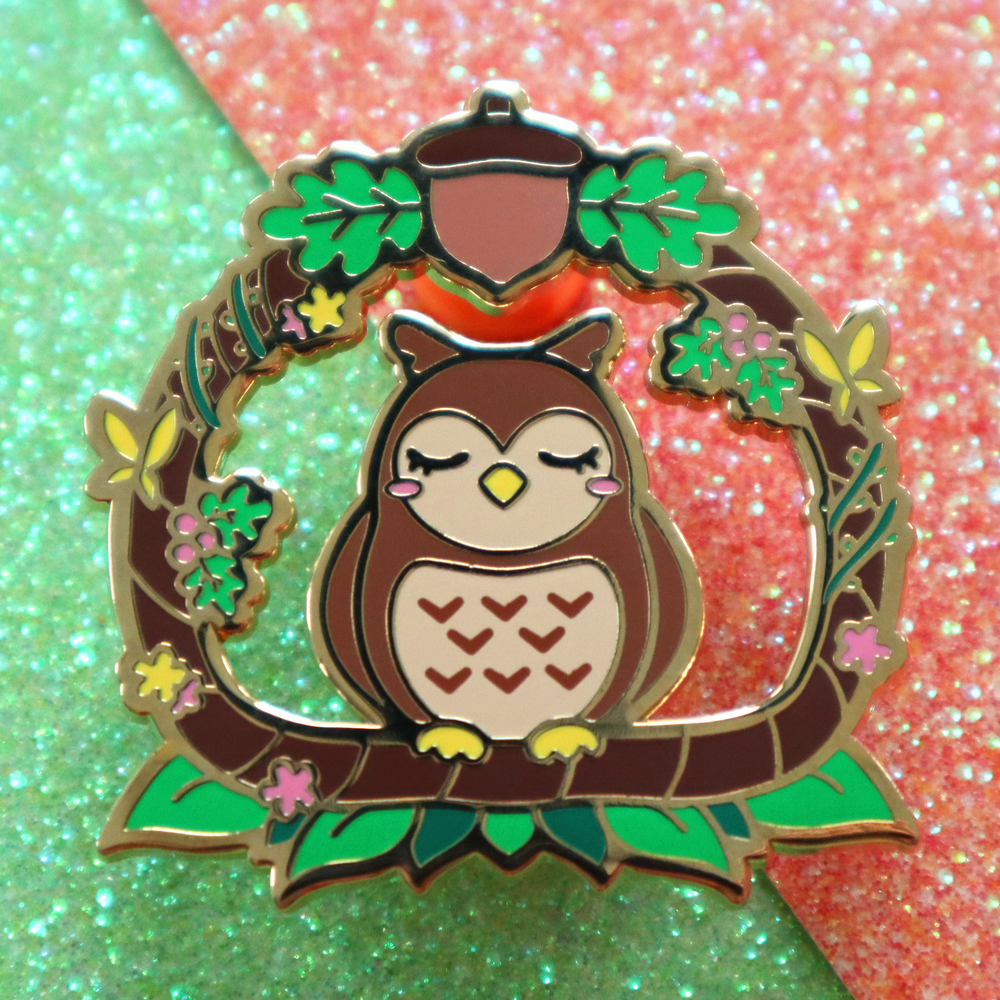 WOODLAND OWL PIN