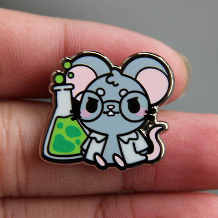
                
                    Load image into Gallery viewer, MAD SCIENTIST MOUSE PIN
                
            